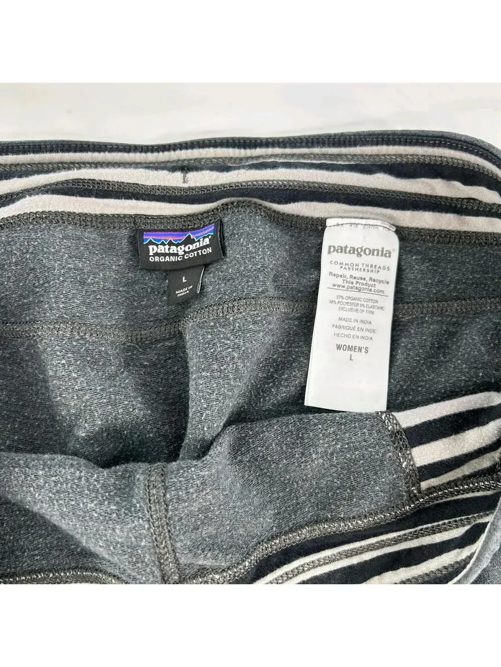 Patagonia Pants Womens Travel Jogger Size L Green Walking Trail Cotton Pants